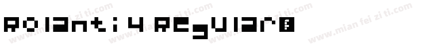 Rolanti 4 Regular字体转换